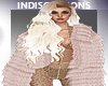 Indi-Creamy Fur Coat