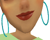 hoop earrings teal