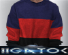 G)Sweater Red / Blue