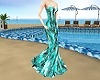 Aqua Evening Dress