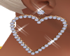 Diamond Heart Earring