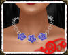 *Jo* Blue Rose Necklace