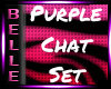 Purple Chat Set