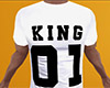 King 01 Shirt White (M)