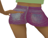 purple short shorts