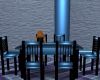 neon blue dining suite