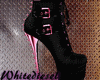"WD" black & pink *boots
