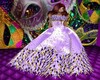 MARDI GRAS FEATHER GOWN1