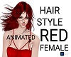HAIR ANIMATED RED FEMALE