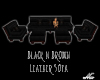 B*Black Leather Sofa