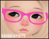 ❥ pink nerd glasses