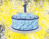 Blue First Birthday Cake