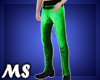 MS Glitter Pants Green