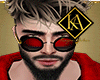 Red urban glasses
