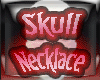 <MS> Skull Necklace RED