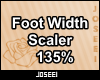 Foot Width Scaler 135%