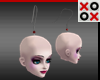 Girl Doll Head Earrings