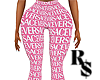 R. pink sace leggings