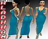Turquoise Crepe Dress+sh