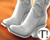 T! Cowgirl Boots Grey