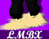 K| LMBX Gold Fur Boots