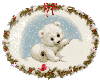 X-mas polar bear