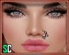 Black Bling Nose ring