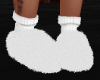 Fluffy White Slippers