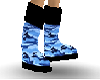Blue Camo Boots