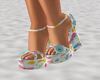 Butterfly Wedge Sandals