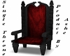 Black/Red Single Throne