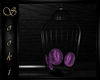 $ black/purple cage seat