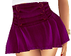 Short pleated plum skirt