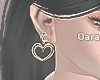 R. Earring Heart - Gold