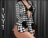 1V Plaid Polo Dress BW