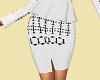 CW White Pattern Skirt