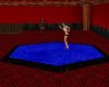 blue dance floor