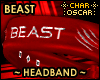 !C Red Beast Headband