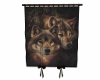 Brown Wolf Curtain