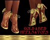 GOLD & RED HEELS & TOES