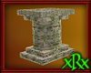 stone pillar w/moss