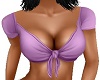 LILAC CROP KNOT FRONT