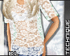 BL| White Lace Tee