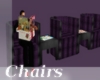 (PH)Purp/Blk Chairs