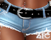 Jean Shorts Blue +B Belt