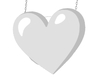 White Heart Purse