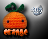 Crochet Orange Sticker