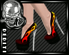 D` Red Flame Heels
