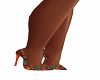 Orange Multi Color Heels