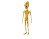 dancing gold alien